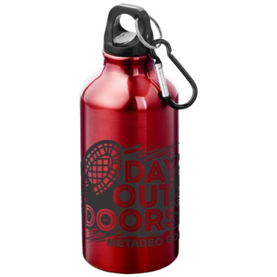 Borraccia sportiva in alluminio con moschettone da 400 ml Oregon