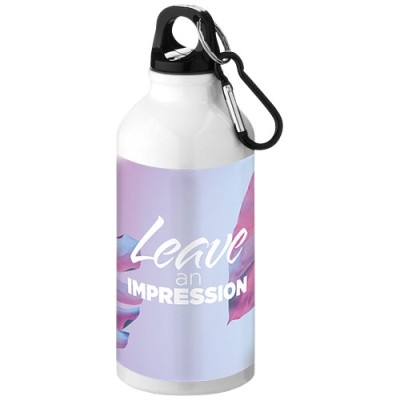 Borraccia sportiva in alluminio con moschettone da 400 ml Oregon