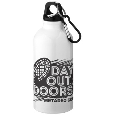 Borraccia sportiva in alluminio con moschettone da 400 ml Oregon
