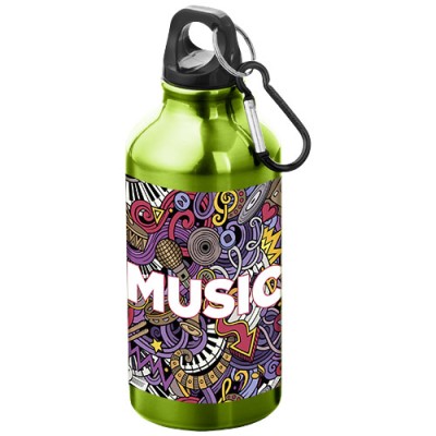 Borraccia sportiva in alluminio con moschettone da 400 ml Oregon