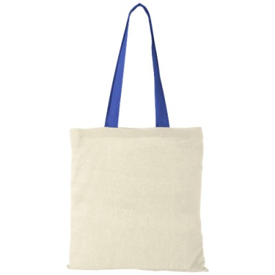 Shopper in cotone 100 g/m² con manici colorati Nevada - 7L