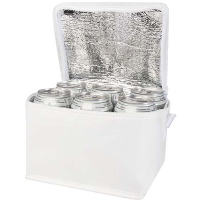 Borsa termica con capacità per 6 lattine in tessuto non tessuto riciclato certificato GRS Spectrum - 4L Borsa termica con capacità per 6 lattine in tessuto non tessuto riciclato certificato GRS Spectrum - 4L