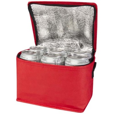 Borsa termica con capacità per 6 lattine in tessuto non tessuto riciclato certificato GRS Spectrum - 4L Borsa termica con capacità per 6 lattine in tessuto non tessuto riciclato certificato GRS Spectrum - 4L