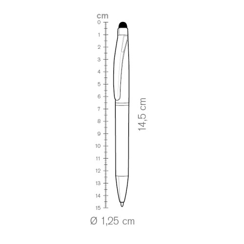 Penne a sfera con gommino per touch screen