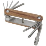 Multiutensile per bicicletta in legno a 8 funzioni Fixie - P104509
