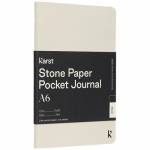 Agenda tascabile in carta di pietra con copertina morbida formato A6 - vuota Karst®