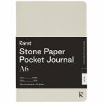 Agenda tascabile in carta di pietra con copertina morbida formato A6 - vuota Karst®