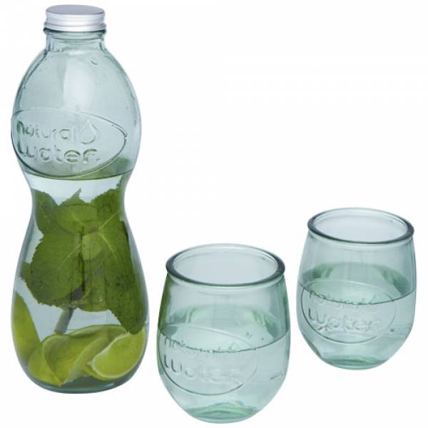 Set da 3 bicchieri in vetro riciclato Brisa - P113132
