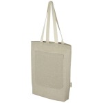 Tote bag in cotone riciclato da 150 g/m² con tasca frontale Pheebs - 9L