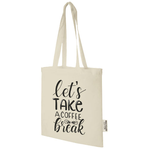 Tote bag in cotone riciclato da 140 g/m2 Madras - 7L Tote bag in cotone riciclato da 140 g/m2 Madras - 7L - cod. P120695