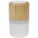 Altoparlanti Bluetooth® in bambù Aurea con luce - P124151