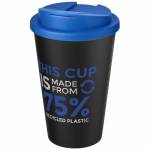 Bicchieri Tumbler Americano® Eco da 350 ml in materiale riciclato e con coperchio a prova di fuoriuscite - P210425